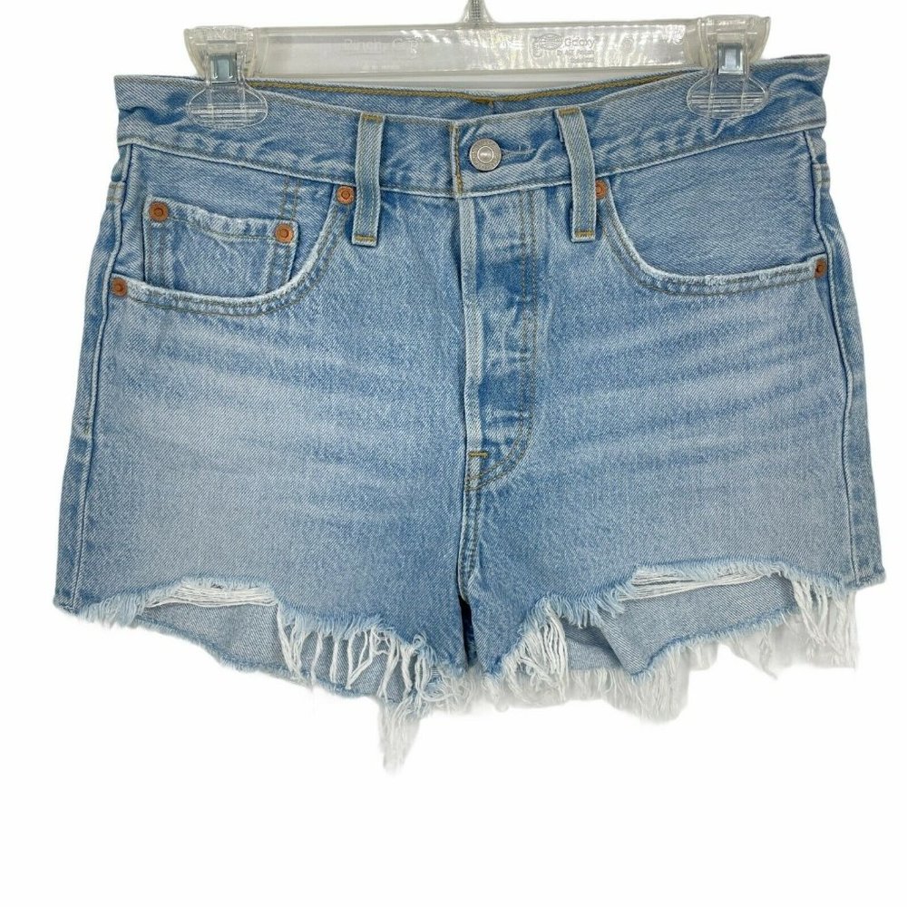 NEW Levi's 501 Women's Cut Off Hem Jean Shorts - Picture 1 of 9